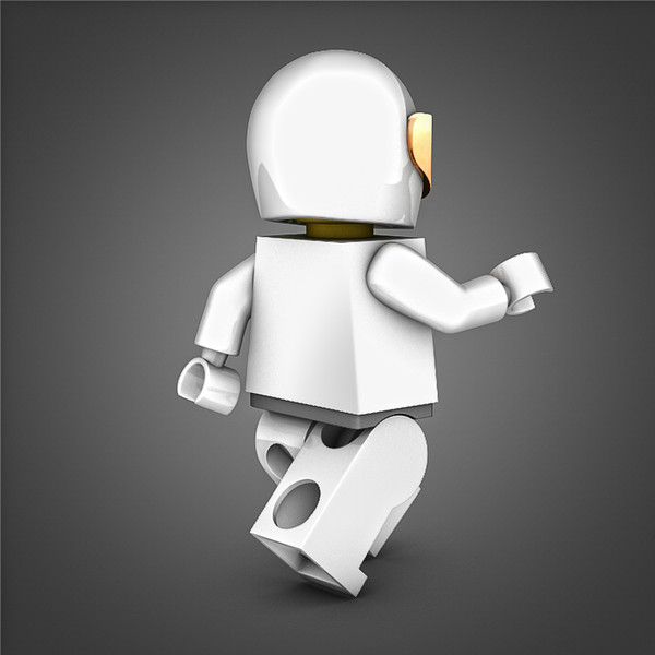 3d lego mars mission - Lego Mars Mission Astronaut by NesAn Studio