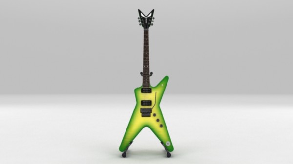 3d dean guitar - Dean Dimebag Darrell Guitar by Render Steel