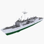 oliver hazard perry class 3d model
