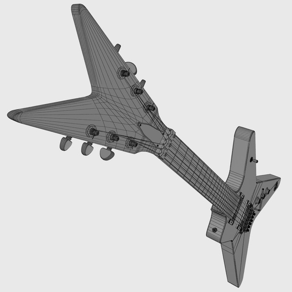 3d dean guitar - Dean Dimebag Darrell Guitar by Render Steel