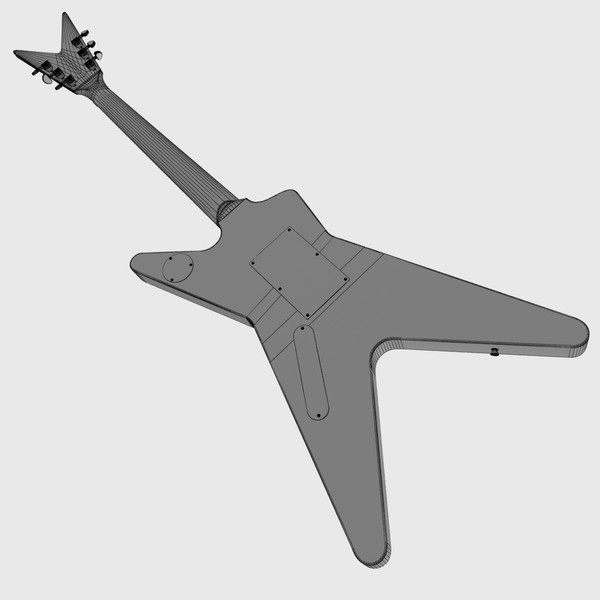 3d dean guitar - Dean Dimebag Darrell Guitar by Render Steel