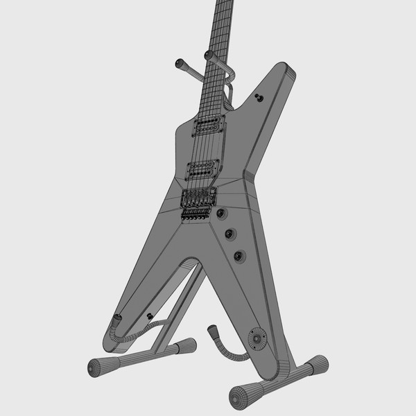 3d dean guitar - Dean Dimebag Darrell Guitar by Render Steel