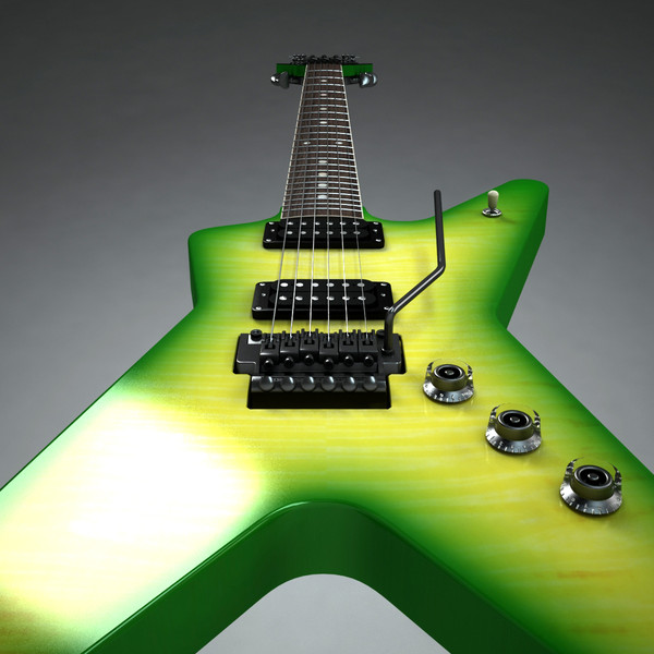 3d dean guitar - Dean Dimebag Darrell Guitar by Render Steel
