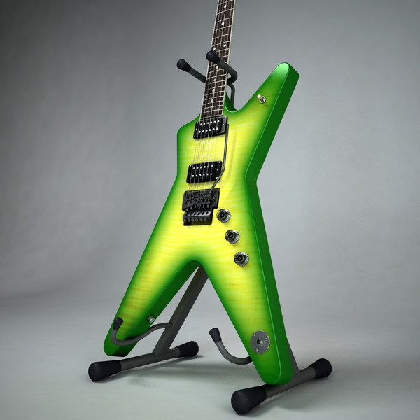 3d dean guitar - Dean Dimebag Darrell Guitar by Render Steel