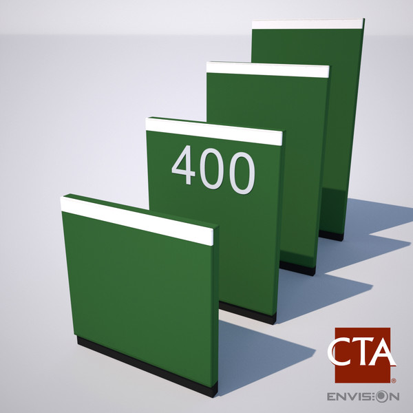 wall baseball softball field 3d max - Baseball Outfield Wall by CTA AE