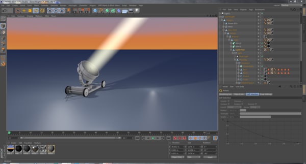 3d film spotlight - SearchLight_CA_med_poly by jnothing