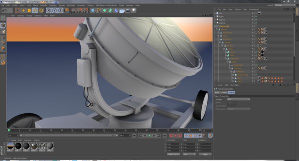 3d film spotlight - SearchLight_CA_med_poly by jnothing