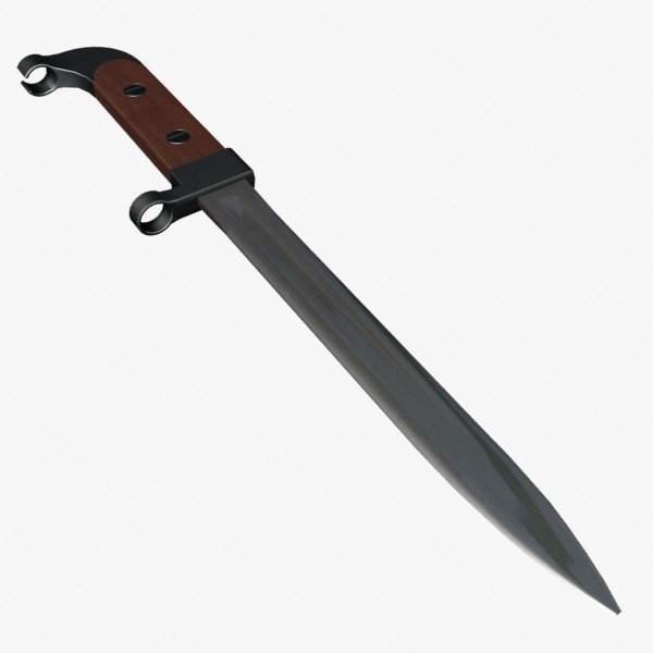 ak47 bayonet obj - AK47 Bayonet by mostlysquare