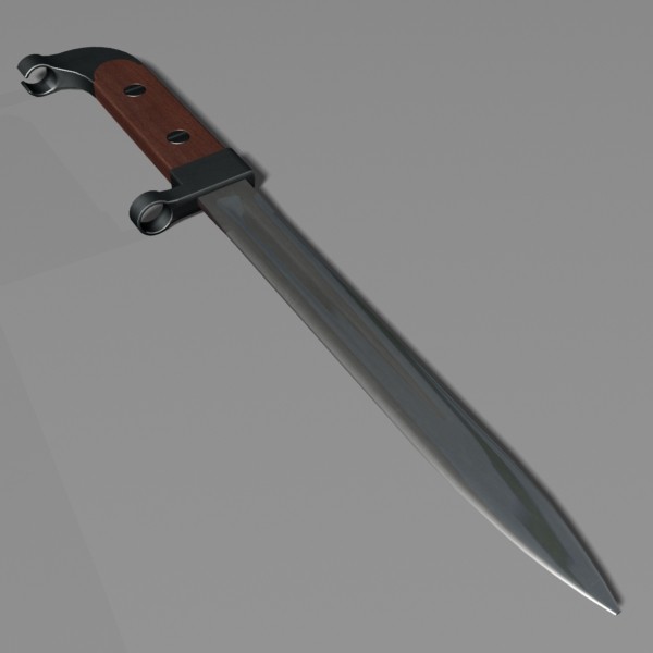 ak47 bayonet obj - AK47 Bayonet by mostlysquare