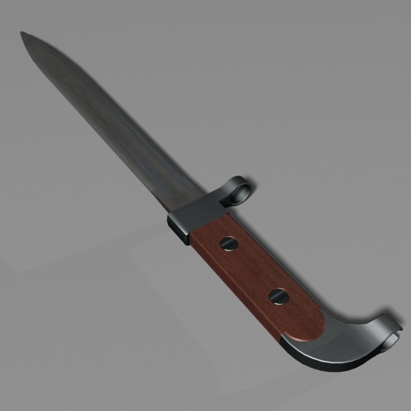ak47 bayonet obj - AK47 Bayonet by mostlysquare