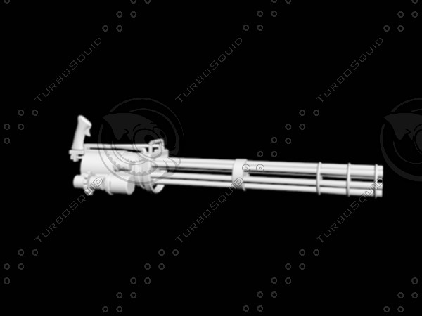 heavy minigun 3ds - minigun by mahmouddallah