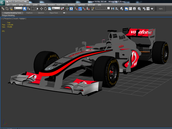 mclaren 27 2012 3d c4d - F1 McLaren MP4 27 2012... by dessga