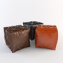 3d 3ds leather pouf rhinestones