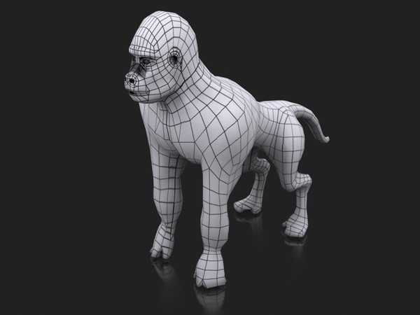 3d gorilla - Ape by denerimon325