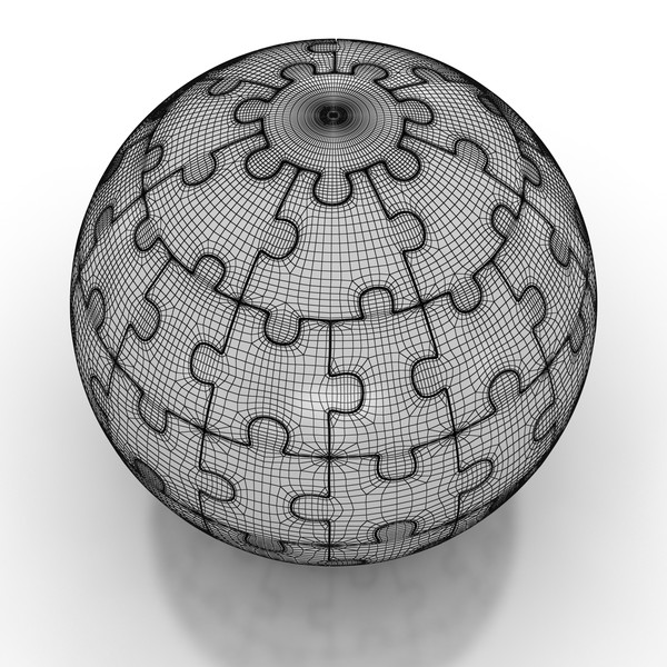 max puzzle globe world - Puzzle Globe by HDPoly