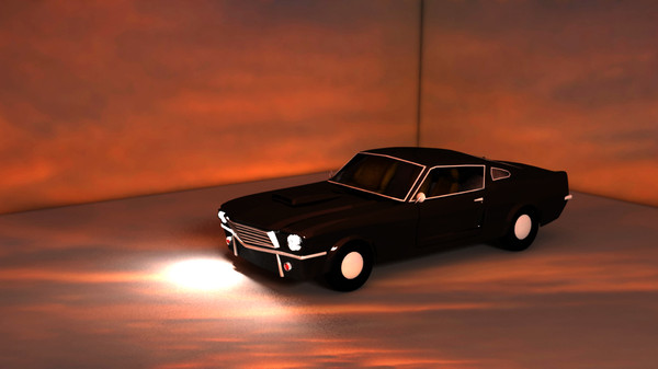 3dsmax mustang shelby - mustang shelby lowpoly by systemerror