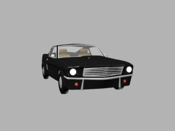 3dsmax mustang shelby - mustang shelby lowpoly by systemerror