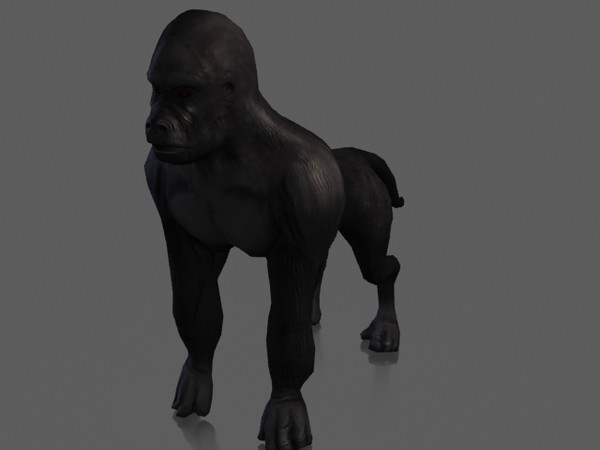 3d gorilla - Ape by denerimon325