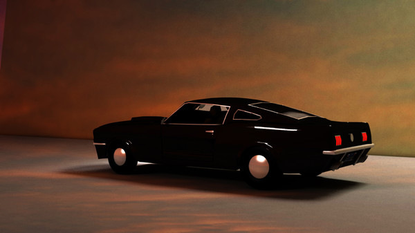 3dsmax mustang shelby - mustang shelby lowpoly by systemerror