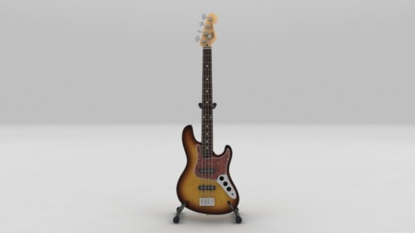 max fender jazz bass electric guitar - Fender Jazz Bass by Render Steel