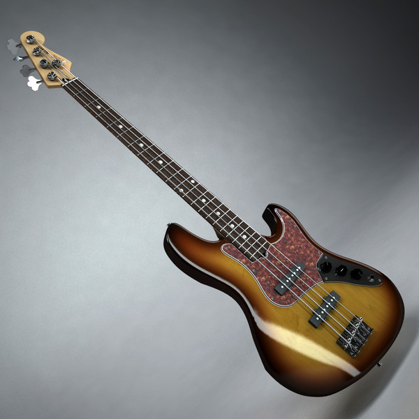 max fender jazz bass electric guitar - Fender Jazz Bass by Render Steel