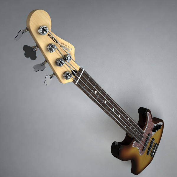 max fender jazz bass electric guitar - Fender Jazz Bass by Render Steel