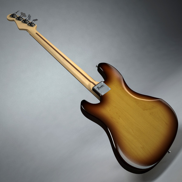 max fender jazz bass electric guitar - Fender Jazz Bass by Render Steel