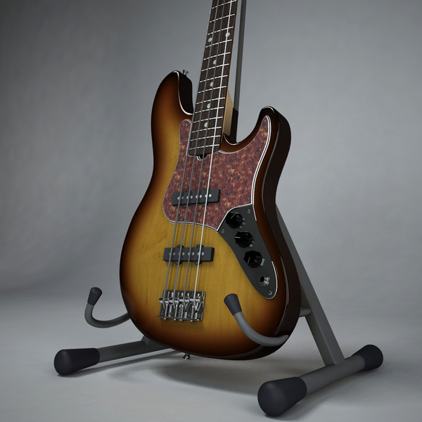 max fender jazz bass electric guitar - Fender Jazz Bass by Render Steel