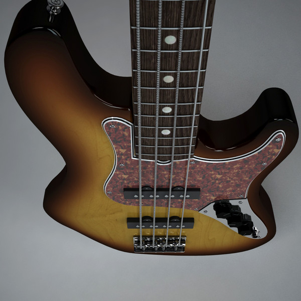 max fender jazz bass electric guitar - Fender Jazz Bass by Render Steel
