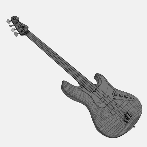 max fender jazz bass electric guitar - Fender Jazz Bass by Render Steel