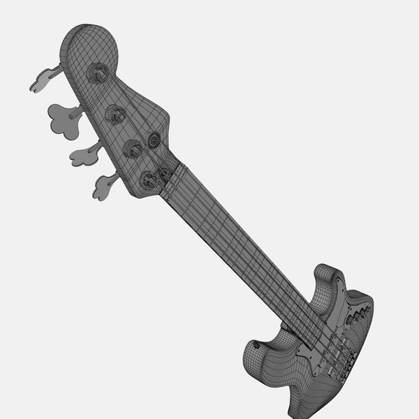 max fender jazz bass electric guitar - Fender Jazz Bass by Render Steel