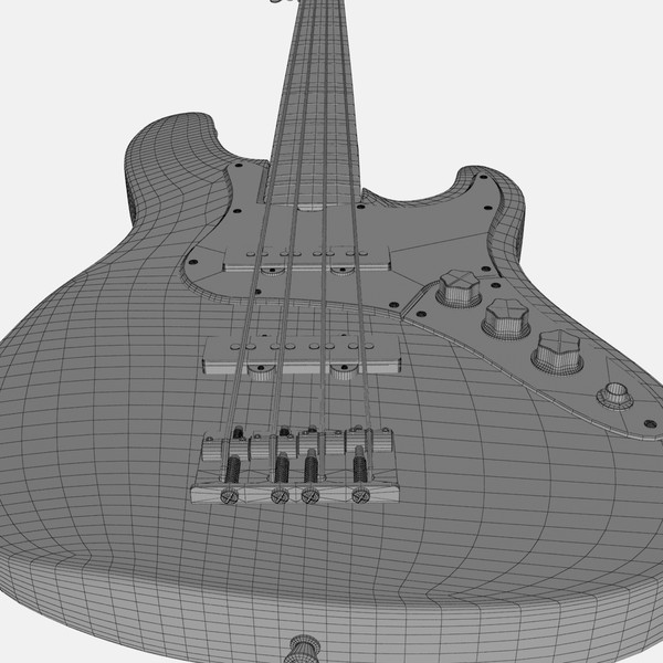 max fender jazz bass electric guitar - Fender Jazz Bass by Render Steel