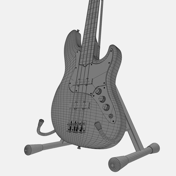 max fender jazz bass electric guitar - Fender Jazz Bass by Render Steel