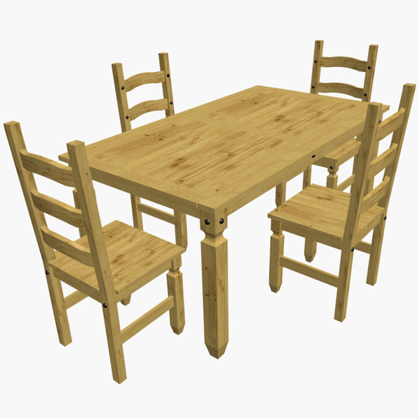 3d model corona dining table - Corona Dining Table by chaosfractal