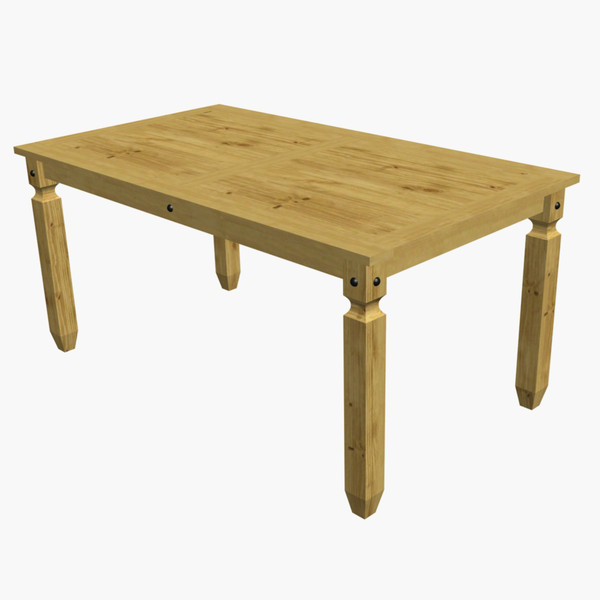3d model corona dining table - Corona Dining Table by chaosfractal