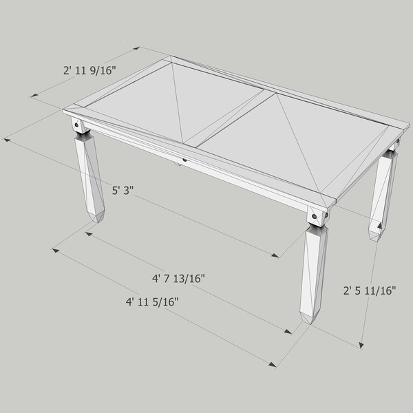 3d model corona dining table - Corona Dining Table by chaosfractal