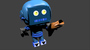 3d cobalt metalface model