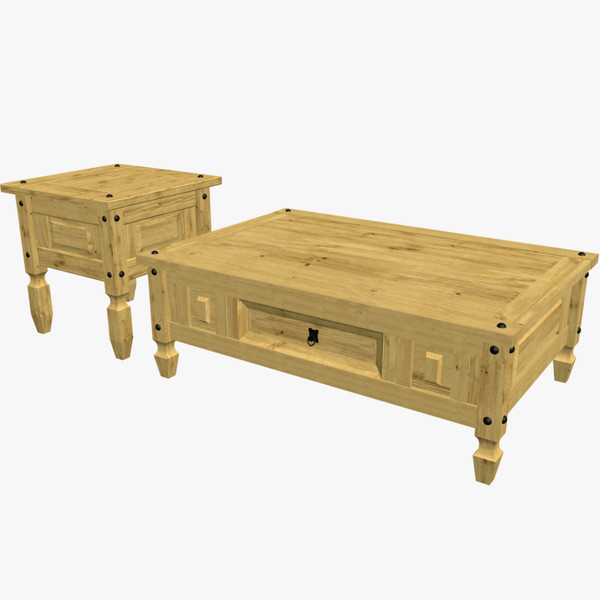 corona coffee table 3d dwg - Corona Coffee Table by chaosfractal