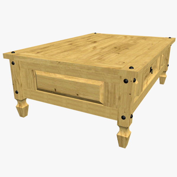 corona coffee table 3d dwg - Corona Coffee Table by chaosfractal