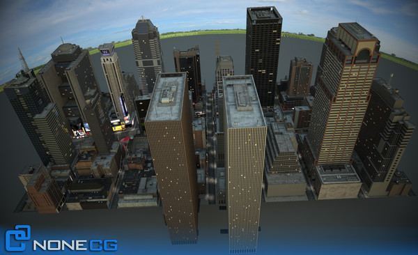 3d model new york city broadway - NYC Broadway,7th Av, Times Square... by NONECG