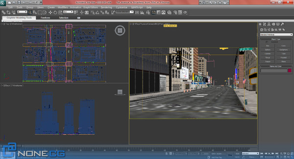 3d model new york broadway 7th - NYC Broadway - 7th Avenue Set 2... by NONECG