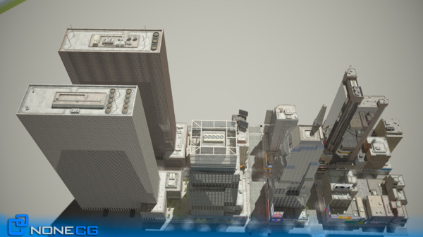 3d new york broadway 7th model - 7th Avenue & Broadway set 1 by NONECG