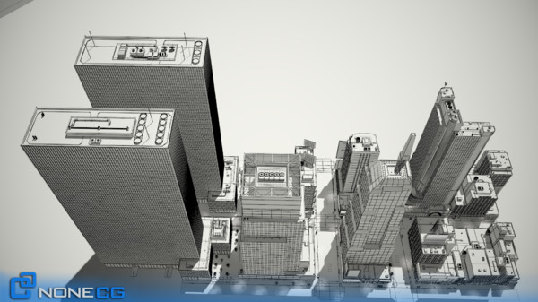 3d new york broadway 7th model - 7th Avenue & Broadway set 1 by NONECG