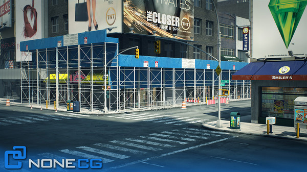 new york square nyc 3d max - NYC Times Square... by NONECG
