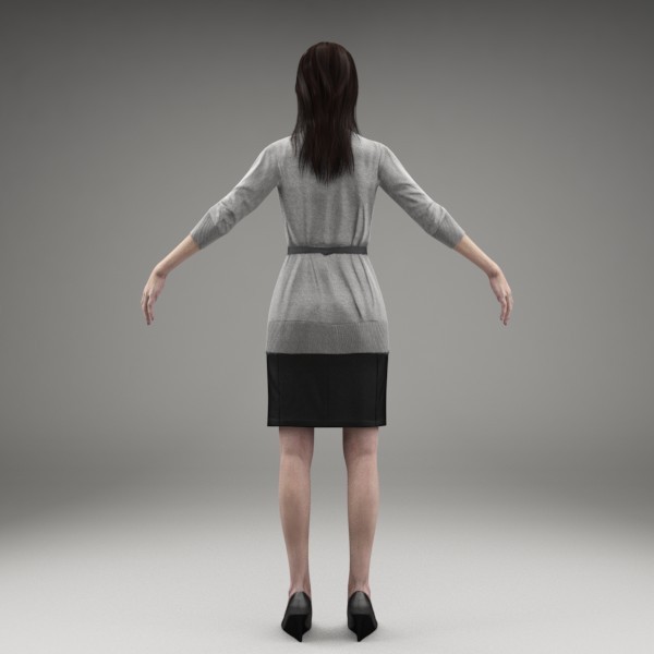 character human 3d model - BWom0004-M3-CS... by axyzdesign