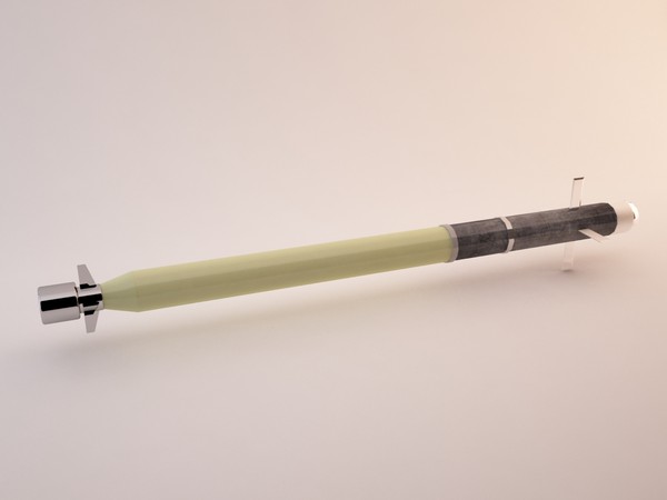 3d model stinger missile fim-92a - stinger by luledesign