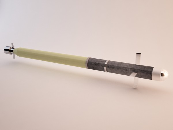 3d model stinger missile fim-92a - stinger by luledesign