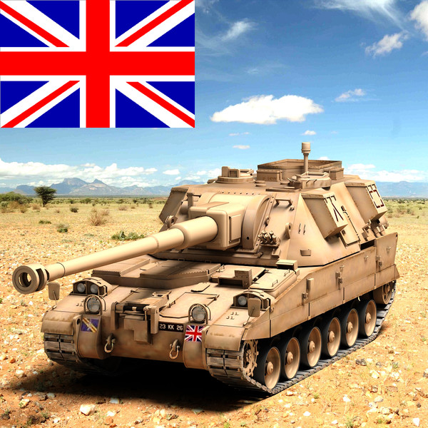maya british 90 artillery braveheart - AS 90 Braveheart by Sandu_Bublic