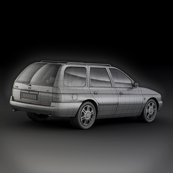 escort vii turnier car 3d model - Ford Escort VII Turnier by RTEwork