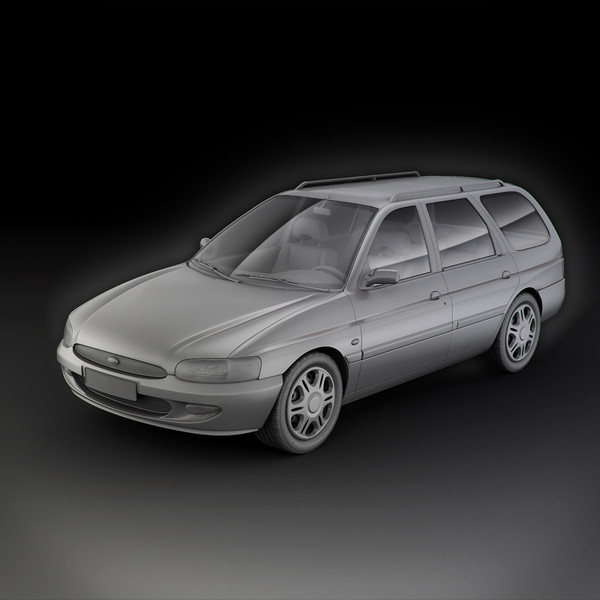 escort vii turnier car 3d model - Ford Escort VII Turnier by RTEwork